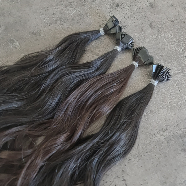 100 Bondings 35/40cm gewellt - Farbe N1.N3 MIX - OUTLET